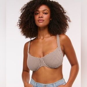 A&F Curve Love Wide Strap Underwire Bikini Top
